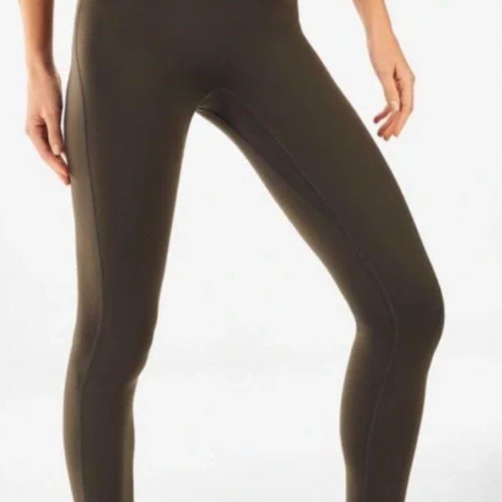 Fabletics Motion 365 Trinity High Rise Leggings Olive Green
